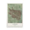 Map of Lynwood, California, 12 x 18 inch unframed archival matte print