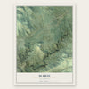 Mabie, California map print, the full design