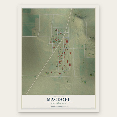 Macdoel, California map print, the full design
