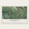 Markleeville, California map print, the full design
