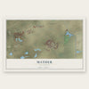 Mather, California map print, the full design