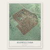 Maxwell Park, California map print, the full design
