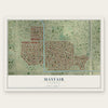 Mayfair, California map print, the full design