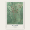 McCloud, California map print, the full design