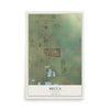 Map of Mecca, California, 12 x 18 inch unframed archival matte print