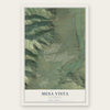Mesa Vista, California map print, the full design