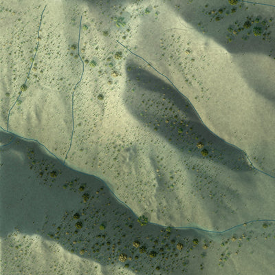 Close-up of the map of Mesa Vista, California print showing street and building detail