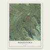Middletown, California map print, the full design