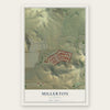 Millerton, California map print, the full design