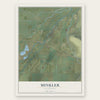 Minkler, California map print, the full design