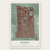 Mission, California map print, the full design