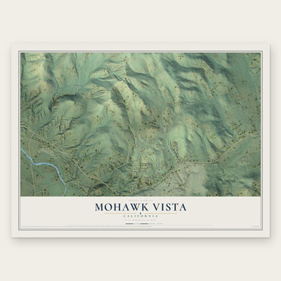 Mohawk Vista, California map print, the full design