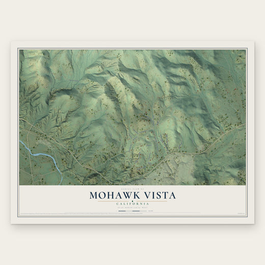 Mohawk Vista, California map print, the full design