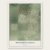 Monument Hills, California map print, the full design