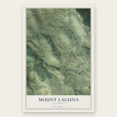 Mount Laguna, California map print, the full design