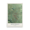 Map of Mount Shasta, California, 12 x 18 inch unframed archival matte print