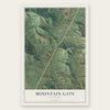 Mountain Gate, California map print, the full design