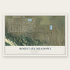 Mountain Meadows, California map print, the full design