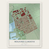 Mulford Gardens, California map print, the full design