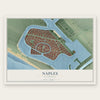 Naples, California map print, the full design