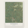 Navelencia, California map print, the full design
