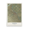 Map of Needles, California, 12 x 18 inch unframed archival matte print