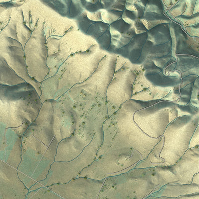 Second close-up of the map of Nipomo, California print showing more streets and buildings