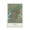 Map of Norco, California, 12 x 18 inch unframed archival matte print