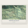 North San Juan, California map print, the full design
