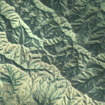 Second close-up of the map of Novato, California print showing more streets and buildings