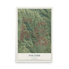 Map of Oak Park, California, 12 x 18 inch unframed archival matte print