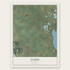 Oasis, California map print, the full design