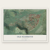 Old Mammoth, California map print, the full design