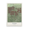 Map of Ontario, California, 12 x 18 inch unframed archival matte print