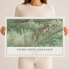 Map of Pacific Highlands Ranch, California, 12 x 18 inch unframed archival matte print
