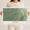 Map of Palermo, California, 12 x 18 inch unframed archival matte print