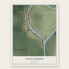 Palo Verde, California map print, the full design