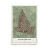Map of Panorama City, California, 12 x 18 inch unframed archival matte print