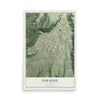 Map of Paradise, California, 12 x 18 inch unframed archival matte print