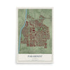 Map of Paramount, California, 12 x 18 inch unframed archival matte print