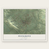 Penngrove, California map print, the full design