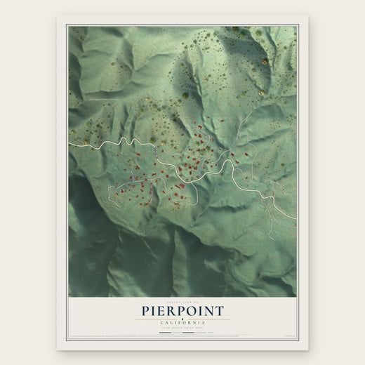 Pierpoint, California map print, the full design