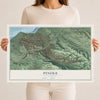 Map of Pinole, California, 12 x 18 inch unframed archival matte print