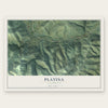 Platina, California map print, the full design