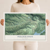 Map of Pollock Pines, California, 12 x 18 inch unframed archival matte print
