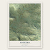 Potrero, California map print, the full design