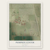 Pumpkin Center, California map print, the full design