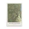 Map of Rancho Calaveras, California, 12 x 18 inch unframed archival matte print