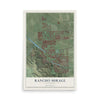 Map of Rancho Mirage, California, 12 x 18 inch unframed archival matte print
