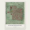 Rancho Rinconada, California map print, the full design